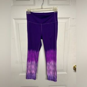 Purple Ombré 3/4 Leggings Crop Athleta